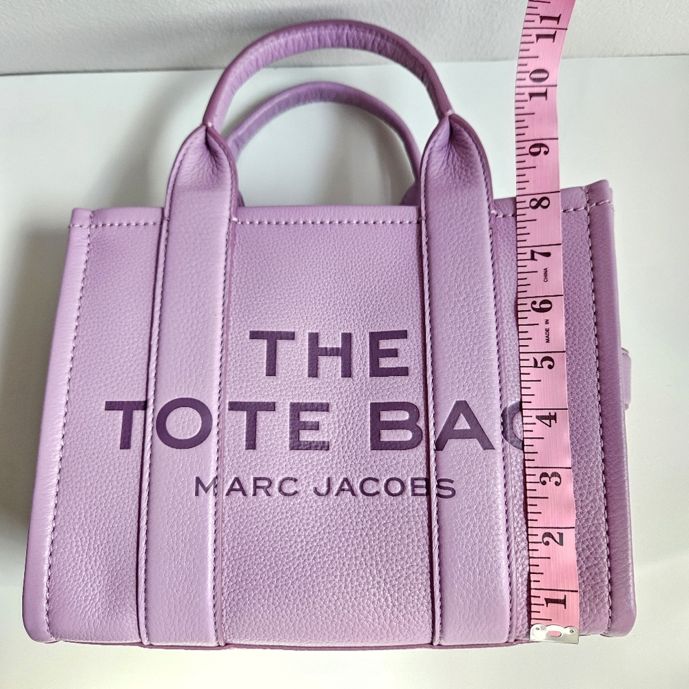 Marc Jacobs Leather Small Tote Bag in Regal Orchid - Picture 16 of 16